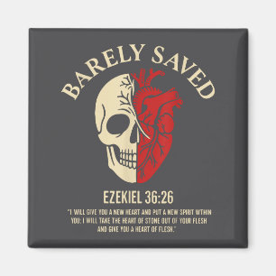 Vintage Ezekiel 36-26 Heart Of Flesh Bible Verse C Magnet