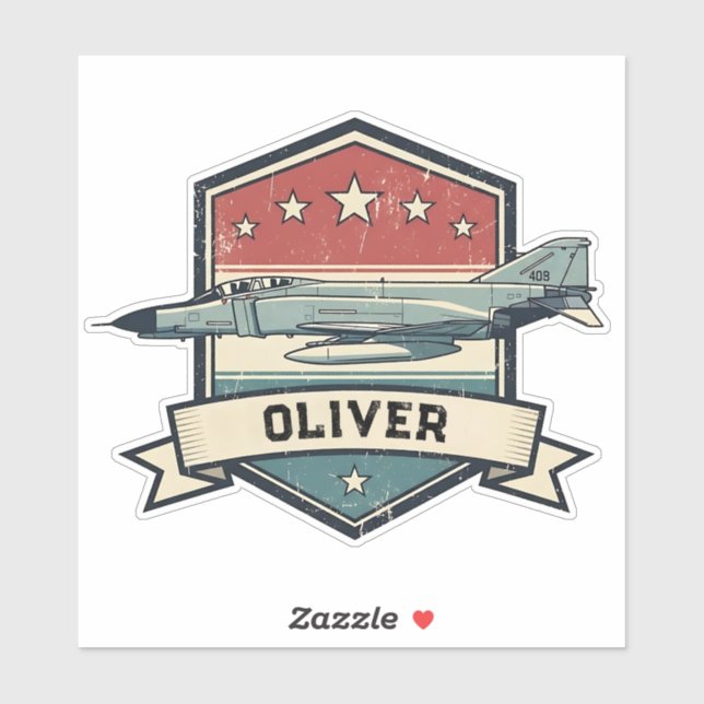 Vintage F-4 Phantom Badge (Sheet)