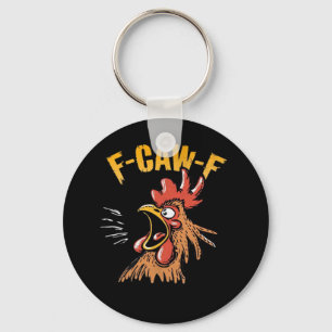 Vintage F-Caw-F Chicken F-Caw-F Funny Chicken Roos Keychain