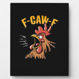 Vintage F-Caw-F Chicken F-Caw-F Funny Chicken Roos Plaque
