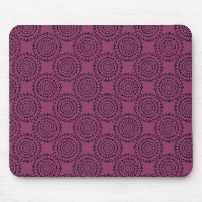 Vintage Fab Mousepad, Burgundy Mouse Pad (Front)