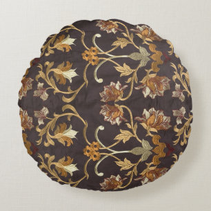Vintage fabric with the embroidered flowers, backg round pillow