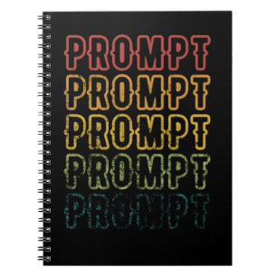 Vintage Fading Prompt Notebook