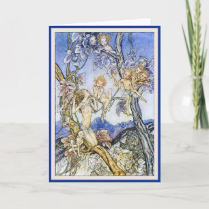 Vintage Faerie & Faerie Children - Greeting Card