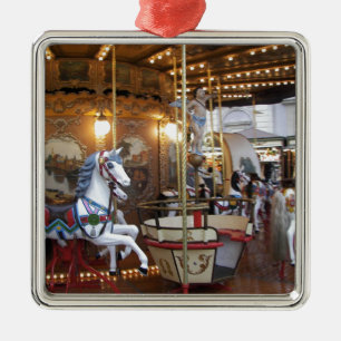 Vintage Fairground Carousel Metal Ornament