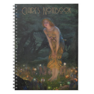 Vintage Fairy Circle, Custom Midsummer Eve Retro Notebook