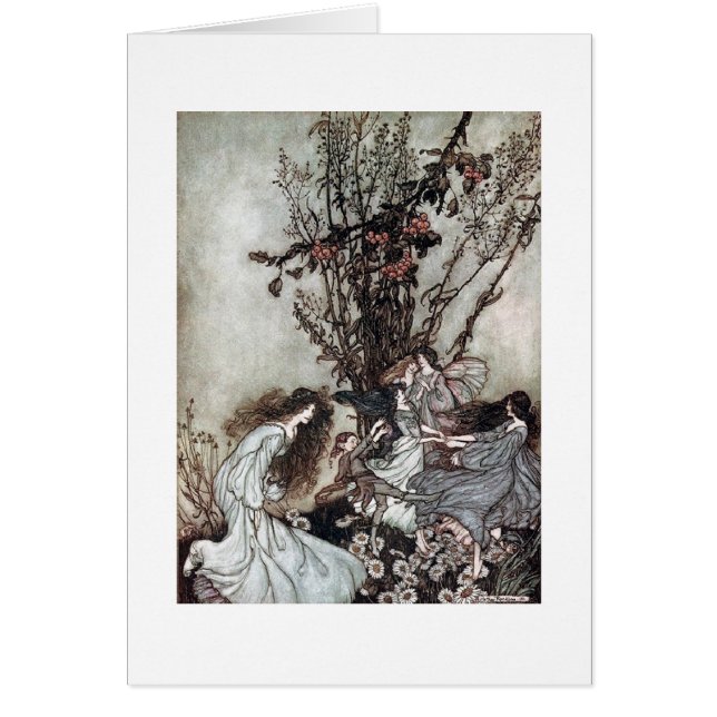 Vintage - Fairy Dance in a Garden, (Front)