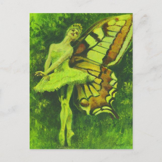 Vintage Fairy Dancer Postcard (Front)