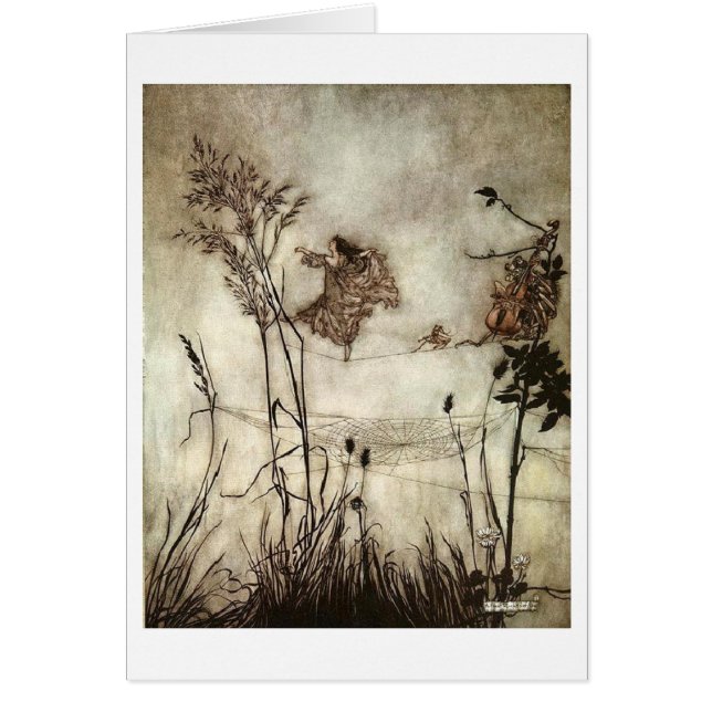 Vintage - Fairy Dances on a Spider Web, (Front)