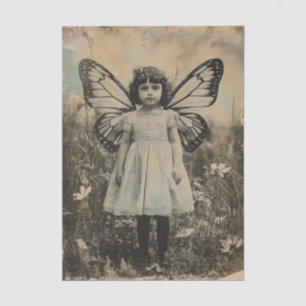 Vintage Fairy Girl Butterfly Wings Tissue Paper