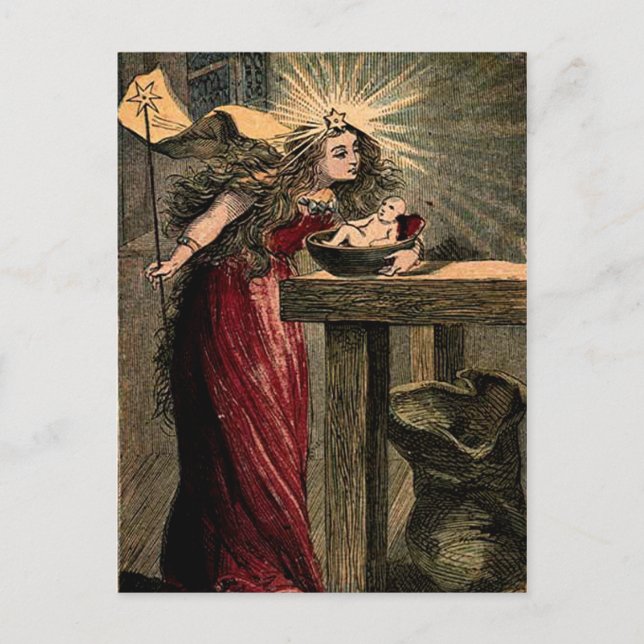 Vintage Fairy Godmother Postcard (Front)