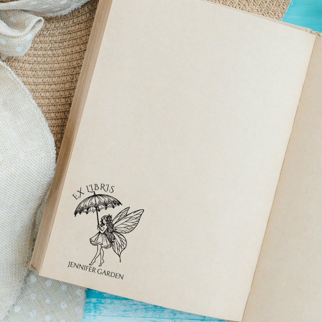 Vintage Fairy Library Book Rubber Stamp (Creator Uploaded)