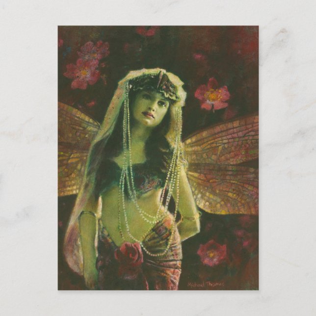 Vintage Fairy Nymph Postcard (Front)