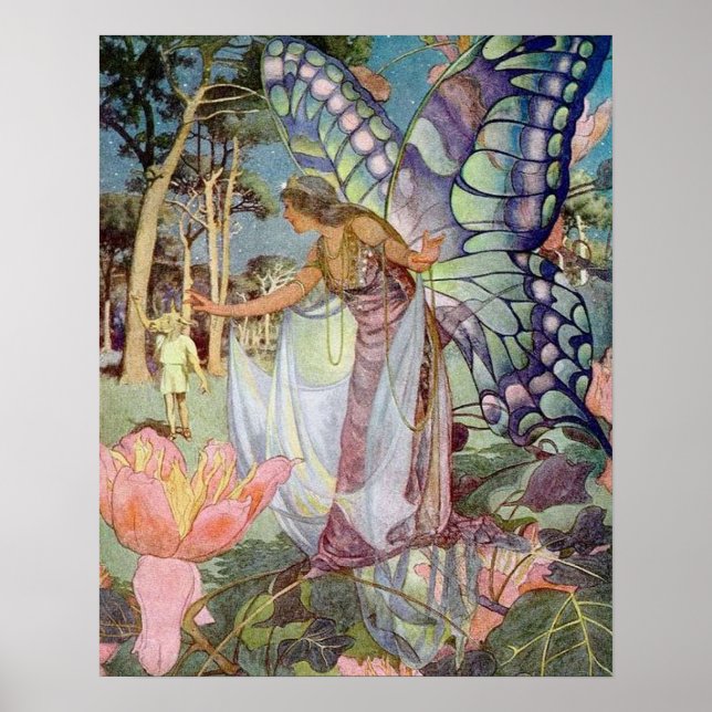 Vintage Fairy Queen  Poster (Front)