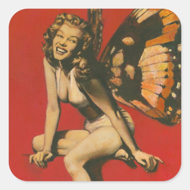 Vintage Fairy Sticker (Front)