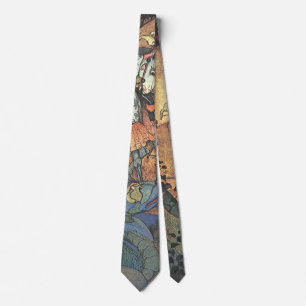 Vintage Fairy Tale, A Brave Knight and Dragon Tie