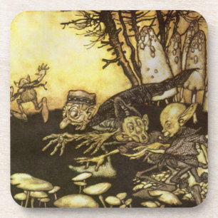 Vintage Fairy Tale, Band of Workmen by Rackham Coaster