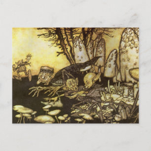 Vintage Fairy Tale, Band of Workmen by Rackham Postcard