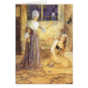 Vintage Fairy Tale, Cinderella and Fairy Godmother