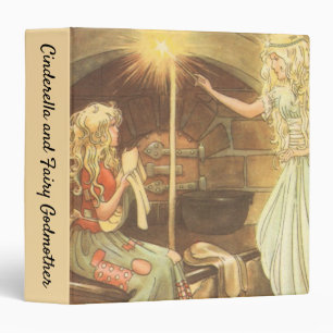 Vintage Fairy Tale, Cinderella and Fairy Godmother Binder