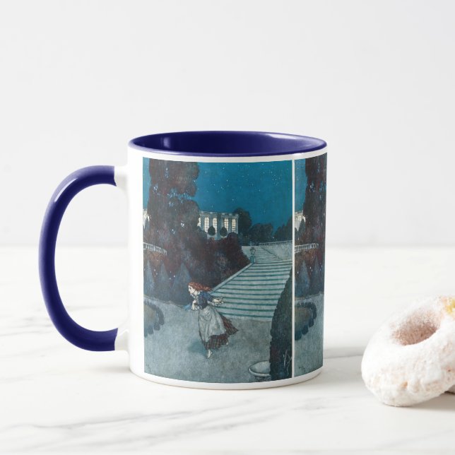 Vintage Fairy Tale, Cinderella by Edmund Dulac Mug (With Donut)