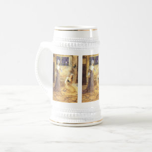 Vintage Fairy Tale Cinderella with Fairy Godmother Beer Stein