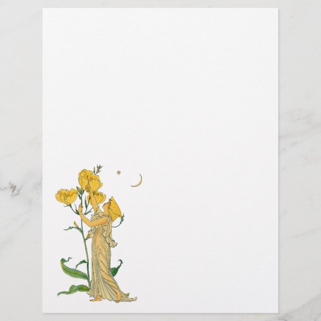 Vintage Fairy Tale, Evening Primrose, Walter Crane (Front)