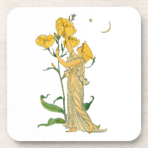 Vintage Fairy Tale, Evening Primrose, Walter Crane Coaster