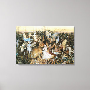 Vintage Fairy Tale Fairy Twilight, John Fitzgerald Canvas Print