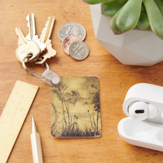 Vintage Fairy Tale, Fairy's Tightrope by Rackham Keychain (Desk)