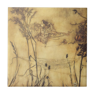 Vintage Fairy Tale, Fairy's Tightrope by Rackham Tile