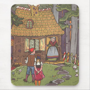 Vintage Fairy Tale, Hansel and Gretel by Hauman Mouse Pad