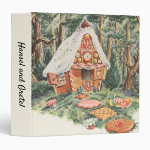 Vintage Fairy Tale, Hansel and Gretel Candy House Binder