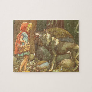 Vintage Fairy Tale, Little Red Riding Hood Jigsaw Puzzle