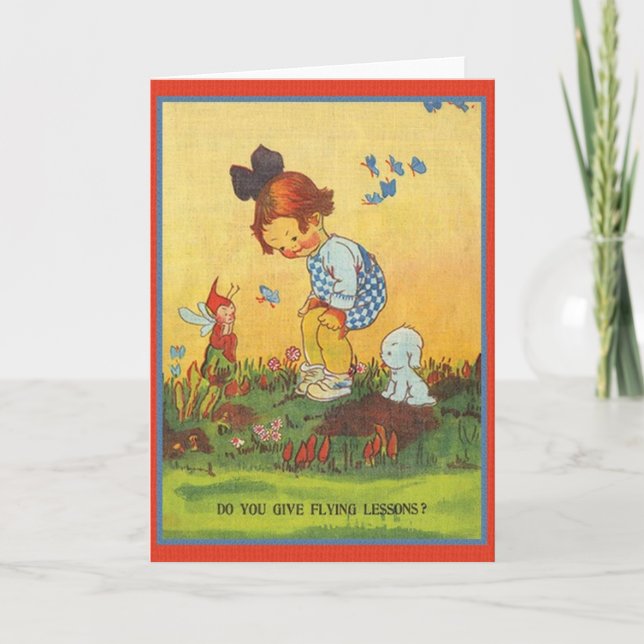 Vintage Fairy Tale Note Card (Front)