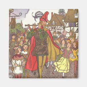 Vintage Fairy Tale Pied Piper of Hamelin by Hauman Magnet