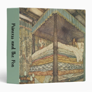 Vintage Fairy Tale, Princess and Pea, Edmund Dulac Binder