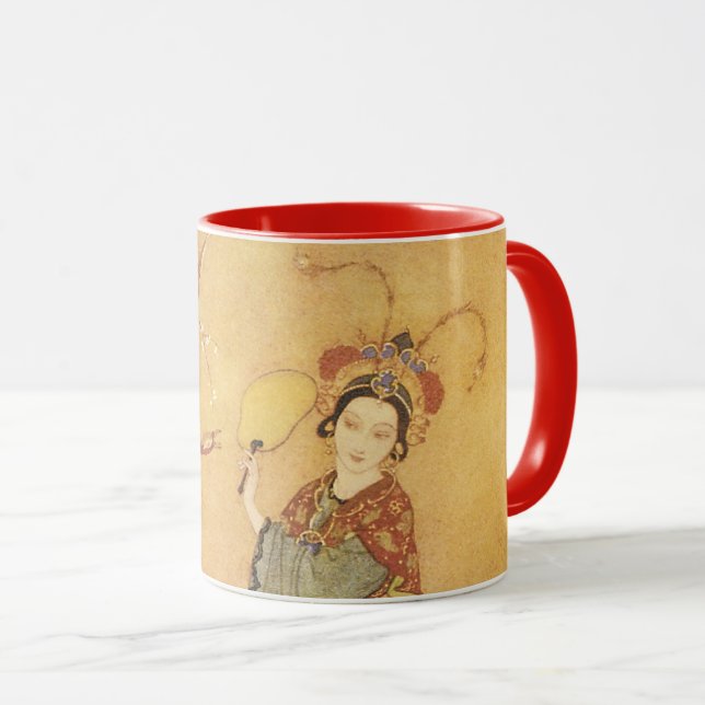 Vintage Fairy Tale Princess Badoura, Edmund Dulac Mug (Front Right)
