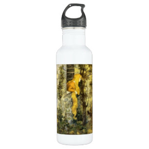 Vintage Fairy Tale, Rapunzel with Long Blonde Hair 710 Ml Water Bottle