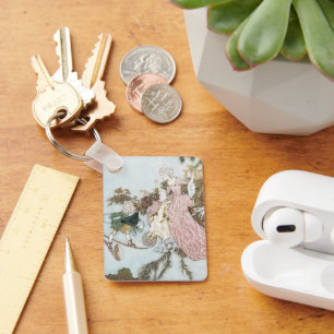 Vintage Fairy Tale Sleeping Beauty by Edmund Dulac Keychain