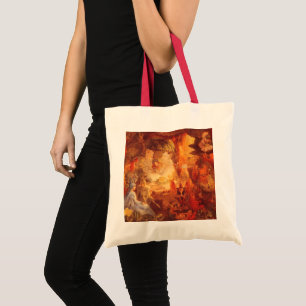 Vintage Fairy Tale The Captive Robin by Fitzgerald Tote Bag