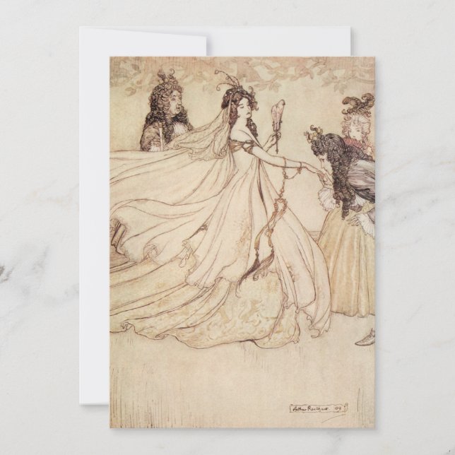 Vintage Fairy Tales Cinderella Party Invitation (Devant)