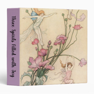 Vintage Fairy Tales, Three Spirits Filled With Joy Binder