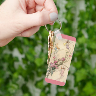 Vintage Fairy Tales, Three Spirits Filled With Joy Keychain