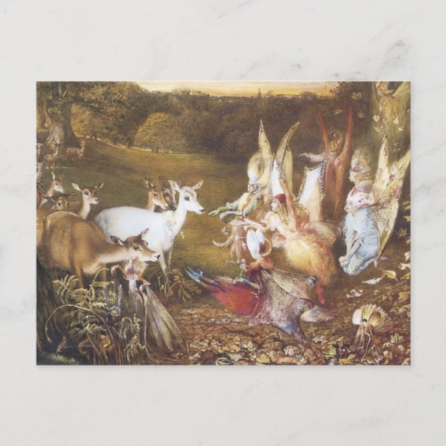 Vintage Fairy The Enchanted Forest Postcard (Front)