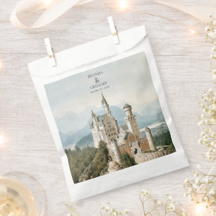 Vintage Fairytale Castle Rustic Forest Wedding Favour Bag