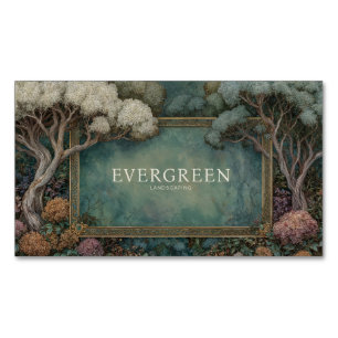 Vintage Fairytale Ornate Frame Magnetic Business Card
