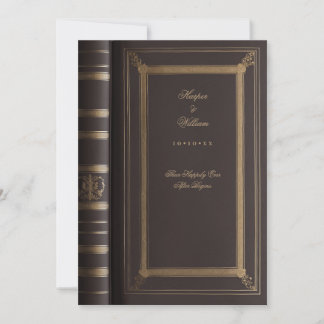 Vintage Fairytale storybook wedding invitation