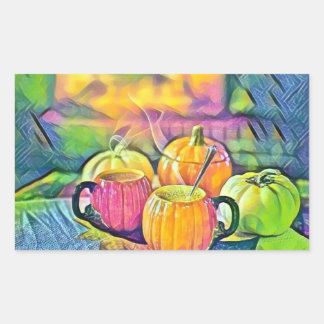 Vintage Fall pumpkins fall colours watercolor  Sticker