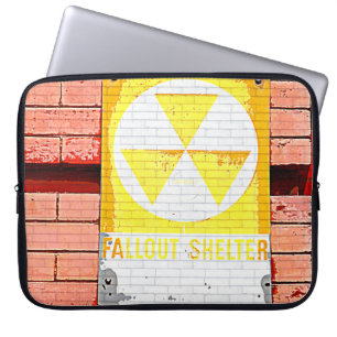Vintage Fallout Shelter Grunge Laptop Computer Sle Laptop Sleeve